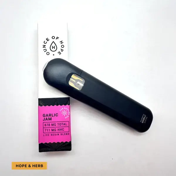 711 disposable vapes 711mg HHC Garlic Jam Vape Pen - HHC flum pebble without charging size_2ml Strain:Gone Bananas (S-Hyb)