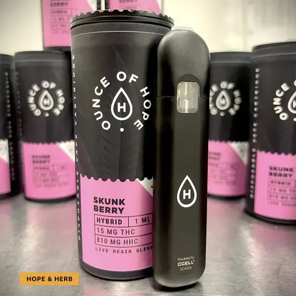 herb disposable vape 810mg HHC Skunk Berry Disposable Vape Pen
