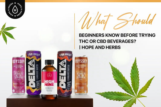 What Should Beginners Know Before Trying THC or CBD Beverages? | Hope and Herbs