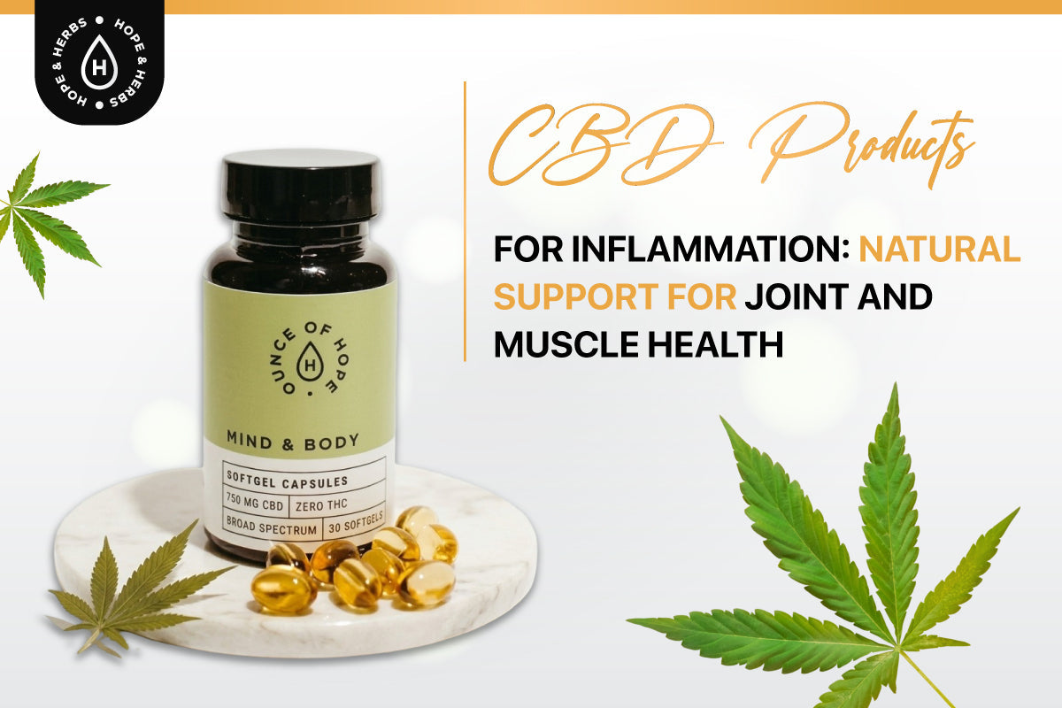 CBD Products for Inflammation: Natural Support for Joint and Muscle Health