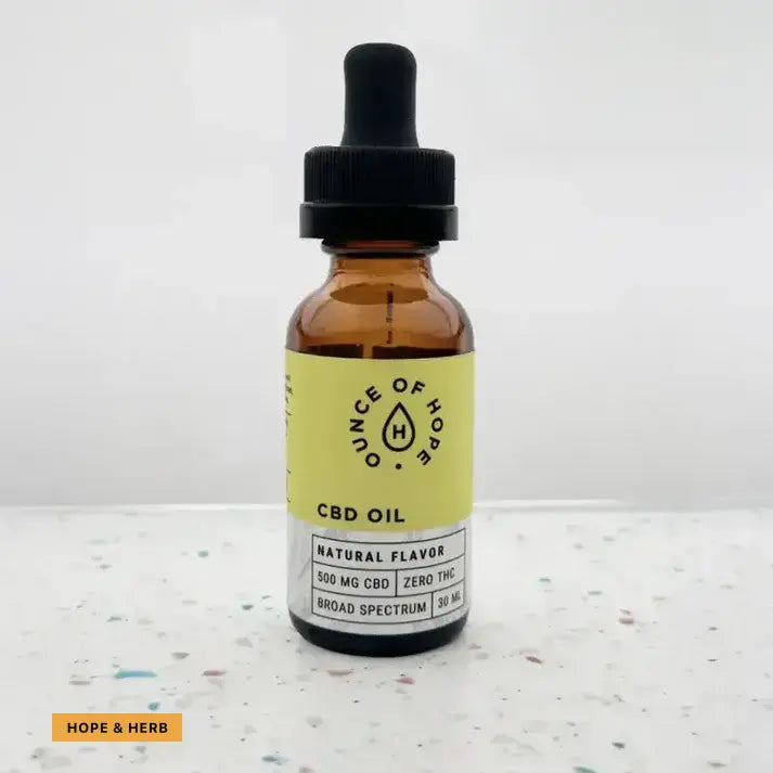 CBD Oil Zero thc Natural Flavour_hope and herbs