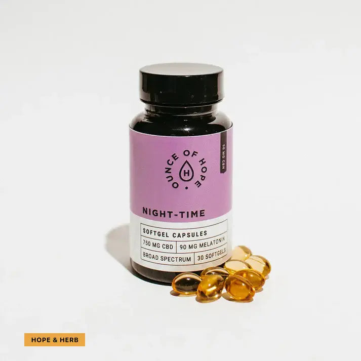 CBD Softgels with CBN & Melatonin_hopeandherbs