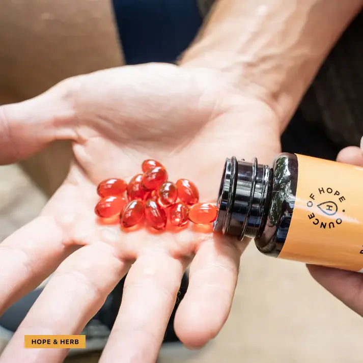 CBD Softgels with Curcumin_hopeandherbs