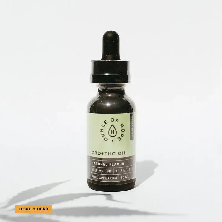 CBD+THC OIL Natural Flavour_hope and herbs