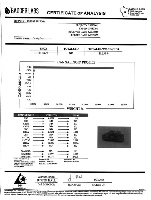 Candy Gas Strain, 30.8% THCa Flower | Hope and Herbs