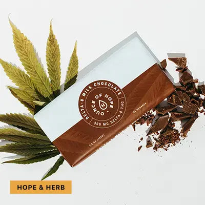 Delta 8 THC Milk Chocolate_hope and herbs