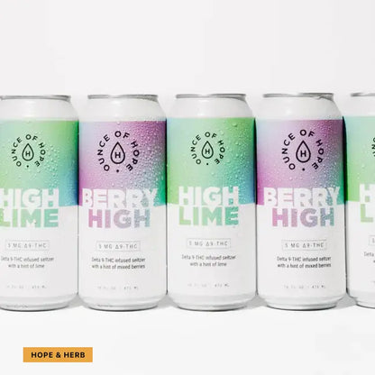 Delta 9 THC Seltzers_hope and herbs