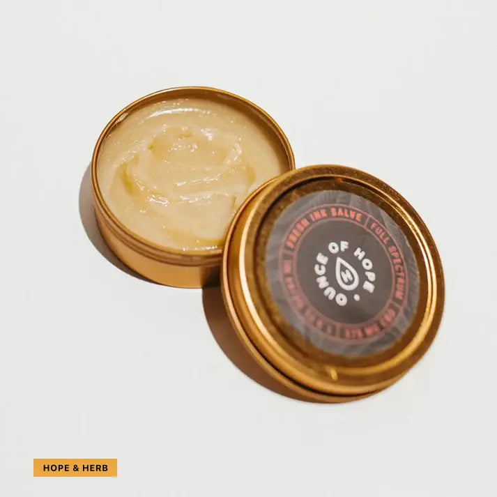Fresh Ink Tattoo CBD+THC Salve_hope and herbs