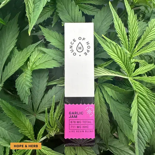 711mg HHC Garlic Jam Disposable Vape Pen | Hope and Herbs
