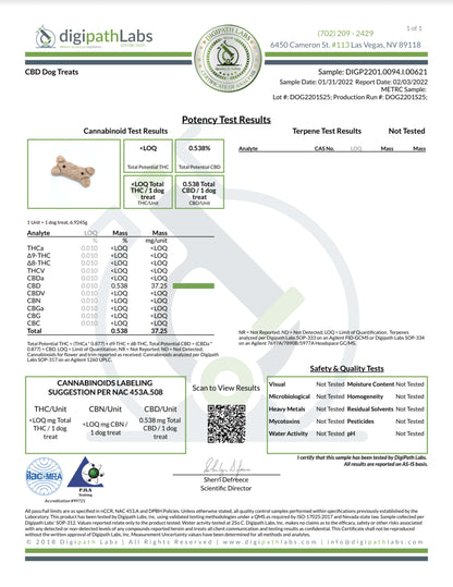 35mg CBD Dog Bones - CBD For Pets | Hope and Herbs