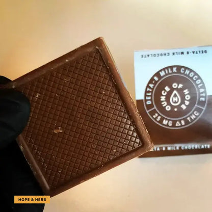Delta 8 THC Milk Chocolate_hope and herbs