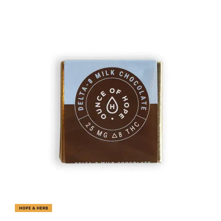 Delta 8 THC Milk Chocolate_hope and herbs