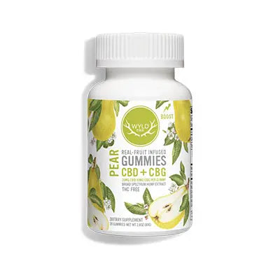 WYLD CBD+CBG Pear Gummies - Edibles | Hope and Herbs