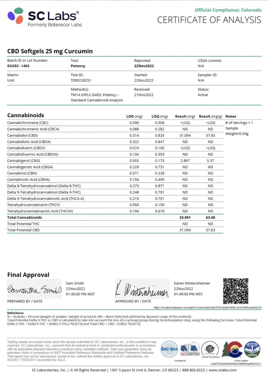 CBD Softgels with Curcumin - Focus + Energy| Hope and Herbs