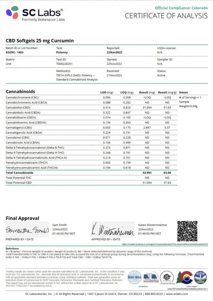CBD Softgels with Curcumin - Focus + Energy| Hope and Herbs